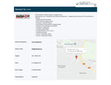 Tablet Screenshot of mainport.logistykawpolsce.pl